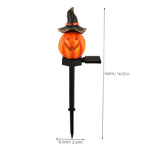 Load image into Gallery viewer, Ciieeo Sturdy Solar Pumpkin Stake Lamp Outdoor Garden Halloween Decor Long-Life Easy Install Solar Yard Lighting
