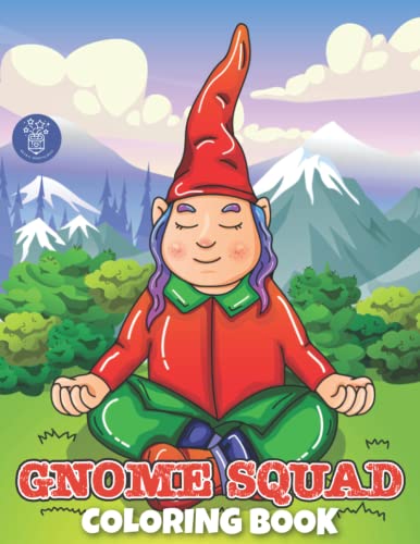 Gnome Squad: Gnome people in village theme coloring book for kids