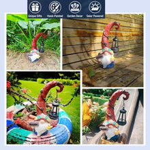 Load image into Gallery viewer, Solar Outdoor Figurine Lights Gnome Garden Decor Statue with LED Flowers &amp; Lantern, Glowing Fairy Yard Decorations for Outside Patio Yard Front Porch, Housewarming Home Decor Gifts Thanksgiving
