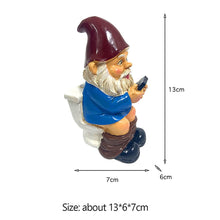 Load image into Gallery viewer, Garden Goblin Funny Garden Gnome Statue, Naughty Garden Gnome Dwarfs Sculpture, Rude Garden Gnomes Man Ornaments, Resin Indoor Outdoor Figurine Art Decorations for Patio, Yard, Lawn(AW-004)
