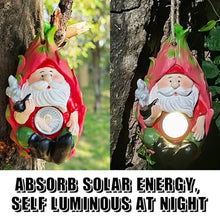 Load image into Gallery viewer, FLJZCZM Solar Hanging Garden Gnome Decor – Lemon, Dragonfruit &amp; Flower（3 Style） Resin Outdoor Gnomes for Yard &amp; Outsides (Daylight Charging/Night Glow)
