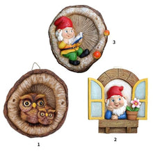Load image into Gallery viewer, Storage Bag Outdoor Tree Faces Hanging Gnomes Decors For Yard And Garden Resin With Miniature Landscape Ornaments Owl Hanging Ornaments
