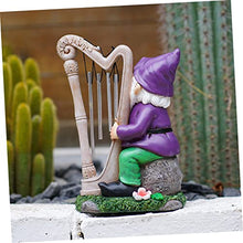 Load image into Gallery viewer, Happyyami Gnome Garden Decor Statue Solar Gnomes for Outdoor Unique Ornament for Yard
