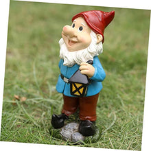 Load image into Gallery viewer, Happyyami Garden Gnomes Statue Resin Dwarf Ornament Resin Decoration for Fairy Garden Home Office Desktop Decor
