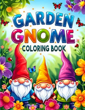 Load image into Gallery viewer, Garden Gnome Coloring Book: 55 Bold And Simple Fantasy Garden Gnome Illustrations Perfect Fun Coloring Book For Adults Relaxation And Stress Relief
