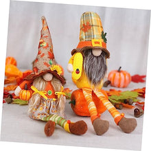 Load image into Gallery viewer, AOKWAWALIY Gnome Figurine Gonk Ornament Harvest Festival Gnome Doll Thanksgiving Decor Cloth Decorative Doll Maple Leaves Rudolph
