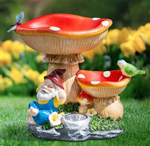 Load image into Gallery viewer, ZQQLITE Solar Gnome Statues Figurine Lights - Garden Lighting Outdoor Decorations, Gnome Sleeping Under Mushroom, Yard Art Lawn Ornaments for Porch Patio Balcony - Gnome Gifts for Women Mom
