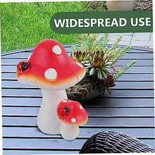 Load image into Gallery viewer, Happyyami Mushroom Figurine Lawn Ornament Large Red Mushroom Statue for Garden Decoration Outdoor Decor Fairy for Birthdays and Holidays
