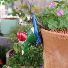Load image into Gallery viewer, Mellshy Funny Gnomes Plant Pot Hanger Figurines Resin Hanging Gnomes Statue Planter Pot Decorations for Home Garden Patio Lawn Yard Ornaments
