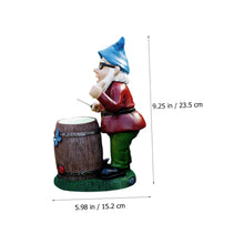 Load image into Gallery viewer, Uonlytech Resin Beard Gnome Statue Charming Decorative Gnome Figurine for Garden Lawn and Indoor Use Home Supply for Unique Tabletop Ornament and
