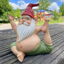 Load image into Gallery viewer, synxzen Funny Yoga Garden Gnome - 17 cm Garden Gnome Decoration, Meditation Gnome Figure for Indoor and Outdoor Use, Unique Gift for Women, Men, Garden Lovers &amp; Yoga Enthusiasts
