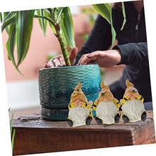 Load image into Gallery viewer, Happyyami 3pcs Garden Gnome Statue Decorative Bee Gnome Figurine White Beard Resin Dwarf Ornaments for Fall Decor Indoor and Outdoor Thanksgiving Display
