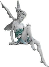 Load image into Gallery viewer, MBVBN Angel Figurine Outdoor Garden Fairy Statue, 9 &#39;&#39;Garden Sculpture Resin Angel Craft Home Table Ornaments for Lawn Yard Art Porch Patio Decorations Christmas Housewarming Gift (White)
