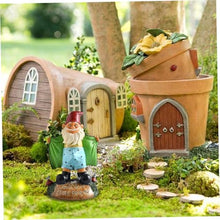Load image into Gallery viewer, Sexy Gnome Statues, 5.9 Inch Resin Funny Garden Gnomes, Full Color Say Hello to My Little Friend, Reusable Naughty Gnomes, For Gnome Lovers Lawn Yard Porch, Green

