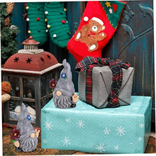 Load image into Gallery viewer, Happyyami Adorable Resin Garden Gnome Doll for Home Decor Handicraft Random Flowers for Room Office
