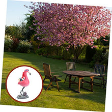 Load image into Gallery viewer, Toyvian Naughty Resin Gnome Statue on Flamingo Ornament for Garden Decor Wear-Resistant Lawn Gnome Adornment Funny Outdoor Decoration for Courtyards and Patios
