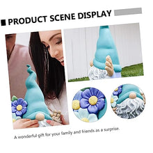 Load image into Gallery viewer, Happyyami Garden Gnome Figurine Decorative Ornament for Home and Garden Doll Flowers for Lawn Desk Tiered Tray Decoration
