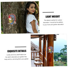 Load image into Gallery viewer, OUNONA 1pc Solar Garden Gnome Adornment Gnome Doll Landscape Ornament Outdoor
