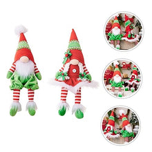 Load image into Gallery viewer, Ciieeo 2Pcs Delicate Gnome Doll Ornaments Christmas Gnome Decorations for Tabletop Centerpiece Style and Gonk Figurines for Holiday Decor
