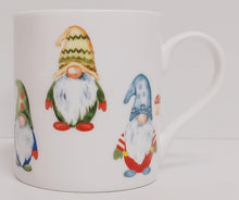 Load image into Gallery viewer, Lucky Gonks Breakfast Children Bone China Set, Plate 16.5 cm, Mug, Bowl &amp; Egg Cup, Festive Children&#39;s Kids Gnomes, Hand Decorated in UK

