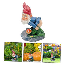 Load image into Gallery viewer, BESPORTBLE Water Decoration Resin Gnome Pipe Extender Gutter Ornament Cover for Garden
