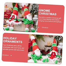 Load image into Gallery viewer, Ciieeo 2Pcs Delicate Gnome Doll Ornaments Christmas Gnome Decorations for Tabletop Centerpiece Style and Gonk Figurines for Holiday Decor
