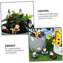 Load image into Gallery viewer, Happyyami 6pcs Creative Resin Garden Gnome Ornament Set Grandad Garden Ornaments Gnome Statue Micro Landscape
