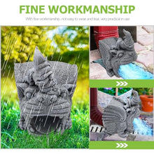 Load image into Gallery viewer, TOYANDONA Resin Garden Gnome Downspout Extender Weather Resistant Gutter Drain Spout Decoration Unique Garden Gnome Decor for Lawn and Outdoor Spaces for Waterfall Diversion
