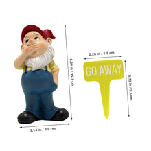 Load image into Gallery viewer, ibasenice 1Set Adorable Resin Gnome Statue Garden Gnome Ornaments for Home Decor for Festival and Landscaping Charming Design for Desktop Display
