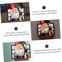 Load image into Gallery viewer, Happyyami 1 Pc Garden Gnomes Ornaments Outdoor Solar Garden Ornaments Resin Statue Decoration Lawn Decoration
