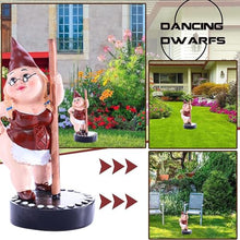 Load image into Gallery viewer, maxal Funny Garden Gnome Statue Dancing Gnome Garden Statue Long Lasting Creative Decoration Spring Garden Statue for Patio, Lawn, Garden, Yard, Art
