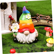 Load image into Gallery viewer, Cabilock Lovely Garden Gnome Figurine Adorable Outdoor Resin Statue for Garden Decor As Cute Ornament for Lawn and Patio
