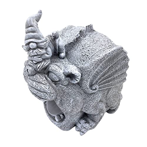 HYTROVE Resin Gnome Statue Downspout Extender Tool Durable Gutter Spout Splash Cover for Garden Practical Resin Downspout Extension for Outdoor Use Compact Sturdy Design