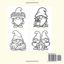 Load image into Gallery viewer, Whimsical Garden Gnome Easy Coloring Book: Sweet Gnomes Bold Coloring Pages for Kids and Beginners
