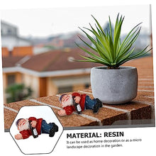 Load image into Gallery viewer, Cabilock 3pcs Dwarf Shaped Garden Gnome Statue Creative Resin Outdoor Adornment Funny Lawn Decoration for Garden and Landscape and Safe Ornament
