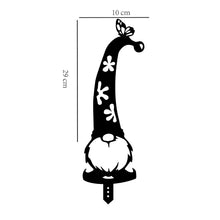Load image into Gallery viewer, 4 Pcs Garden Stake Hollow Out Gnomes Sculpture For Creative Acrylic Dwarf Decor Outdoor Patio Decorative Landsca Garden Gnomes For Outside Large Hollow Out
