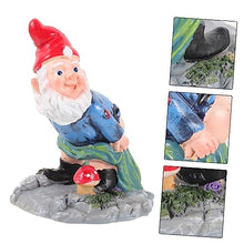 Load image into Gallery viewer, BESPORTBLE Gnome Yard Ornament Funny Elf Statue Gnome Garden for outside for Decor Window Cabinet Desk
