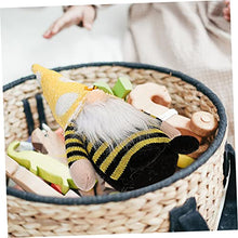 Load image into Gallery viewer, Happyyami 2Pcs Summer Bee Gnome Doll Decorative Figurine Tomte for Garden Ornament Handmade Soft Plush Gonk Decoration
