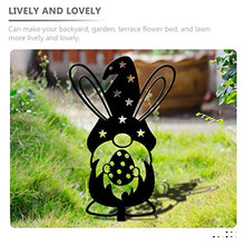 Load image into Gallery viewer, 3pcs Garden Gnome Easter Gnome Sign with Stake Black Gnome Yard Art for Outdoor Garden Lawn Sidewalks Patio Gnome Decoration
