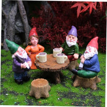Load image into Gallery viewer, CAXUSD Creative Gnome Garden Decor Set Miniature Gnome Figurines for Indoor and Outdoor Use Fairy Cake Toppers for Landscapes and Home Decor

