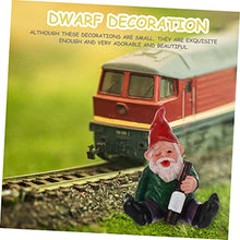 Load image into Gallery viewer, SUPVOX Lovely Dwarf Gnome Statue Resin Craft Miniature Cartoon Garden Ornament for Lawn Moss Succulent Decoration Cute Funny Sitting Drunken Figure for Outdoor and Home Display
