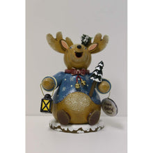 Load image into Gallery viewer, Hubrig Volkskunst German Incense Smoker Gnome Rudolph Reindeer 14cm / 5inch - Authentic German Erzgebirge Smokers
