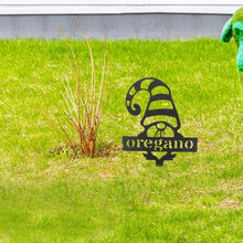 Load image into Gallery viewer, Toyvian Adorable Garden Gnome Stake Easy Ground Insertion Decor for Outdoor Garden Patio Cute Metal Dwarf Insert for Joyful Festivals Flower Pots More
