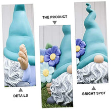 Load image into Gallery viewer, Happyyami Garden Gnome Figurine Decorative Ornament for Home and Garden Doll Flowers for Lawn Desk Tiered Tray Decoration
