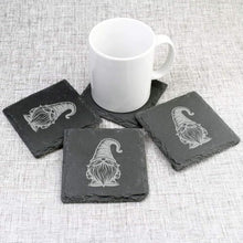 Load image into Gallery viewer, 4 x &#39;Gonk Gnome&#39; 10cm Square Slate Coasters (CR00220167)
