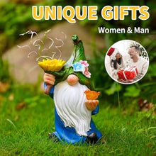 Load image into Gallery viewer, Solar Statue, Gnome Figurine, Led Resin Design with Energy-Efficient Waterproof Finish, Vibrant Output, Dusk Activation, Night Lamp for Captivating Lawn, Patio, Poolside, Porch
