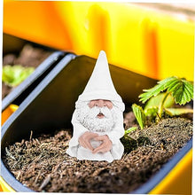 Load image into Gallery viewer, Happyyami Adorable Garden Gnome Statue Small Dwarf Figurine for Outdoor Decoration Hand-painted Resin Craft for Lawn Patio and Decor
