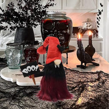 Load image into Gallery viewer, Attiigny Halloween Vampire Decorations Gnomes Plush, Festival Ornaments Red Stuffed Scandinavian Gonk, Handmade Shelf Tabletop Decor Santa Tomte Halloween Party Gifts for Family,Friends
