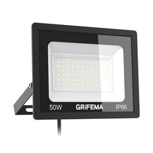 Load image into Gallery viewer, GRIFEMA 50W LED Floodlight Outdoor, 5500LM, 6500K Cool White, IP66 Waterproof, Adjustable 180° Bracket, Security Lighting for Garden, Garage, Yard
