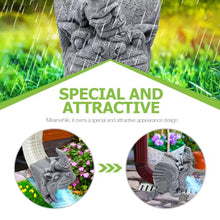 Load image into Gallery viewer, TOYANDONA Resin Garden Gnome Downspout Extender Weather Resistant Gutter Drain Spout Decoration Unique Garden Gnome Decor for Lawn and Outdoor Spaces for Waterfall Diversion
